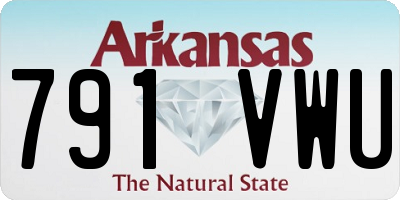 AR license plate 791VWU