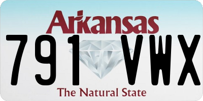 AR license plate 791VWX