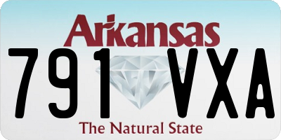 AR license plate 791VXA