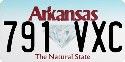 AR license plate 791VXC