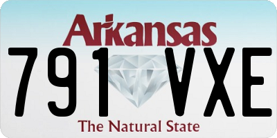 AR license plate 791VXE