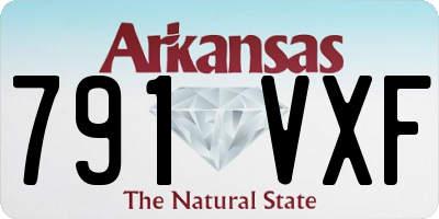 AR license plate 791VXF