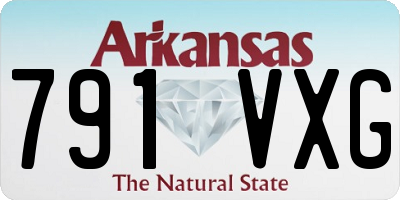 AR license plate 791VXG