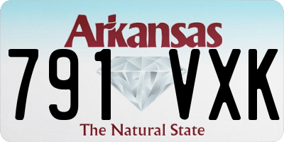 AR license plate 791VXK