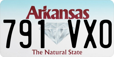 AR license plate 791VXO