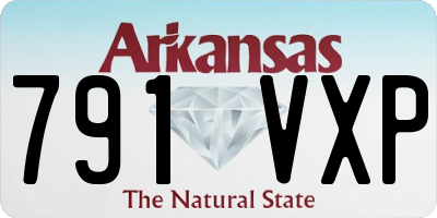 AR license plate 791VXP