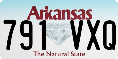 AR license plate 791VXQ