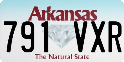 AR license plate 791VXR