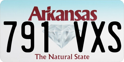 AR license plate 791VXS