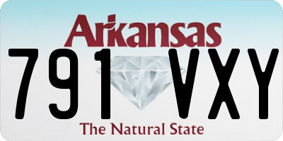 AR license plate 791VXY