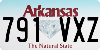 AR license plate 791VXZ