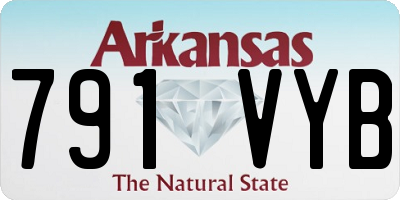 AR license plate 791VYB