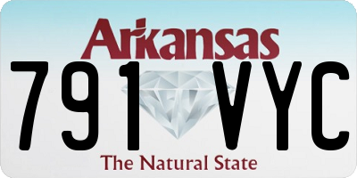 AR license plate 791VYC