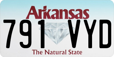 AR license plate 791VYD