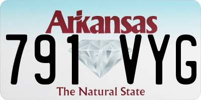 AR license plate 791VYG