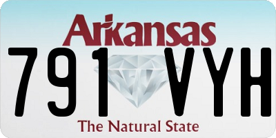 AR license plate 791VYH