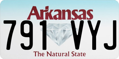 AR license plate 791VYJ