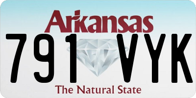 AR license plate 791VYK