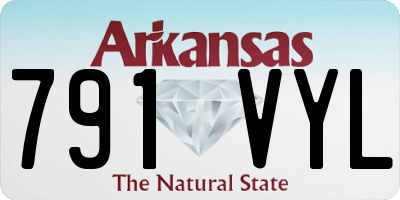 AR license plate 791VYL