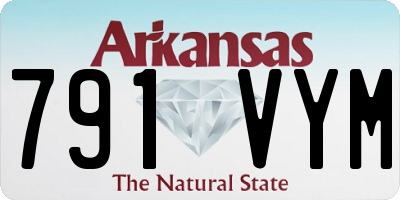 AR license plate 791VYM