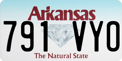 AR license plate 791VYO