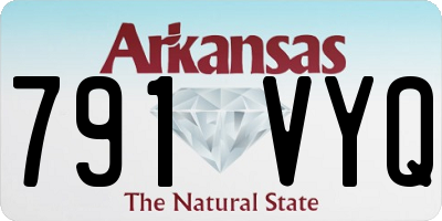 AR license plate 791VYQ