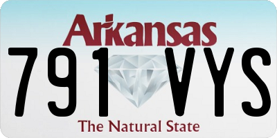 AR license plate 791VYS