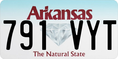 AR license plate 791VYT