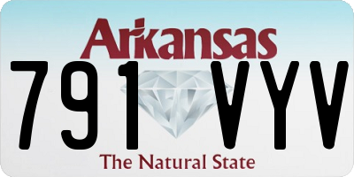 AR license plate 791VYV