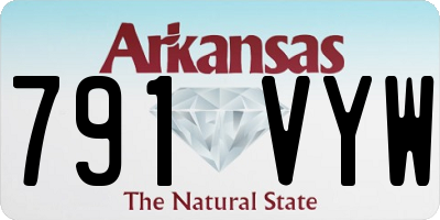 AR license plate 791VYW
