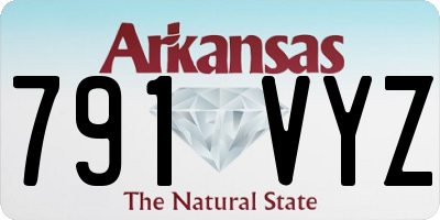 AR license plate 791VYZ