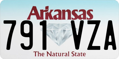 AR license plate 791VZA