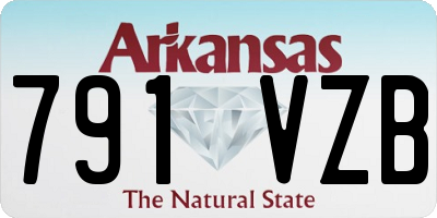 AR license plate 791VZB