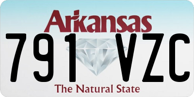 AR license plate 791VZC