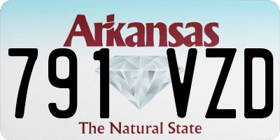 AR license plate 791VZD