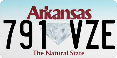AR license plate 791VZE