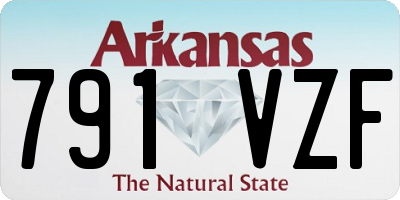 AR license plate 791VZF