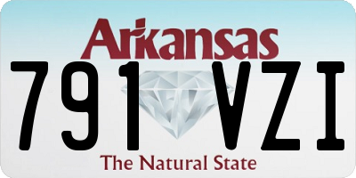AR license plate 791VZI