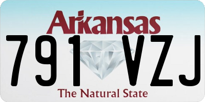 AR license plate 791VZJ