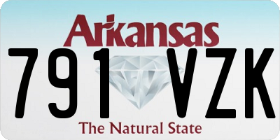 AR license plate 791VZK