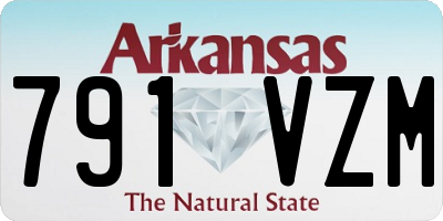 AR license plate 791VZM