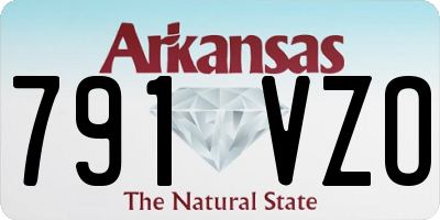 AR license plate 791VZO