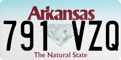 AR license plate 791VZQ