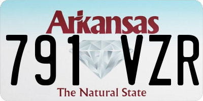 AR license plate 791VZR