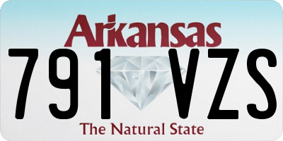AR license plate 791VZS