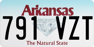 AR license plate 791VZT