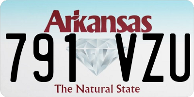 AR license plate 791VZU