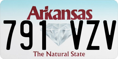 AR license plate 791VZV