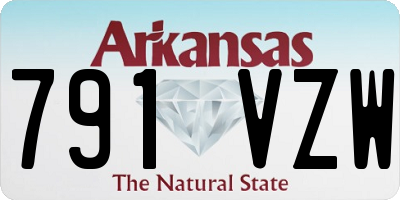 AR license plate 791VZW