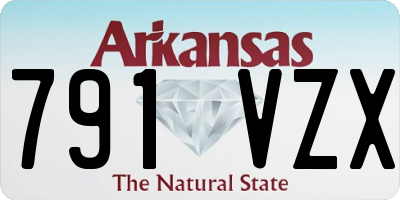 AR license plate 791VZX
